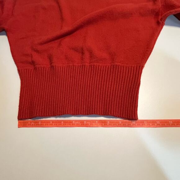 Moth Sweater Size XS Cabin Balloon Sleeve Burnt Orange Oversized Anthropologie - Picture 12 of 14